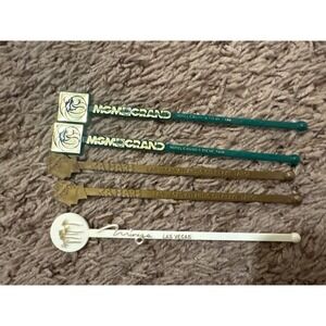 Vintage Las Vegas Swizzle Stick Lot  Mirage • Caesars Palace • MGM Grand‎  Bar